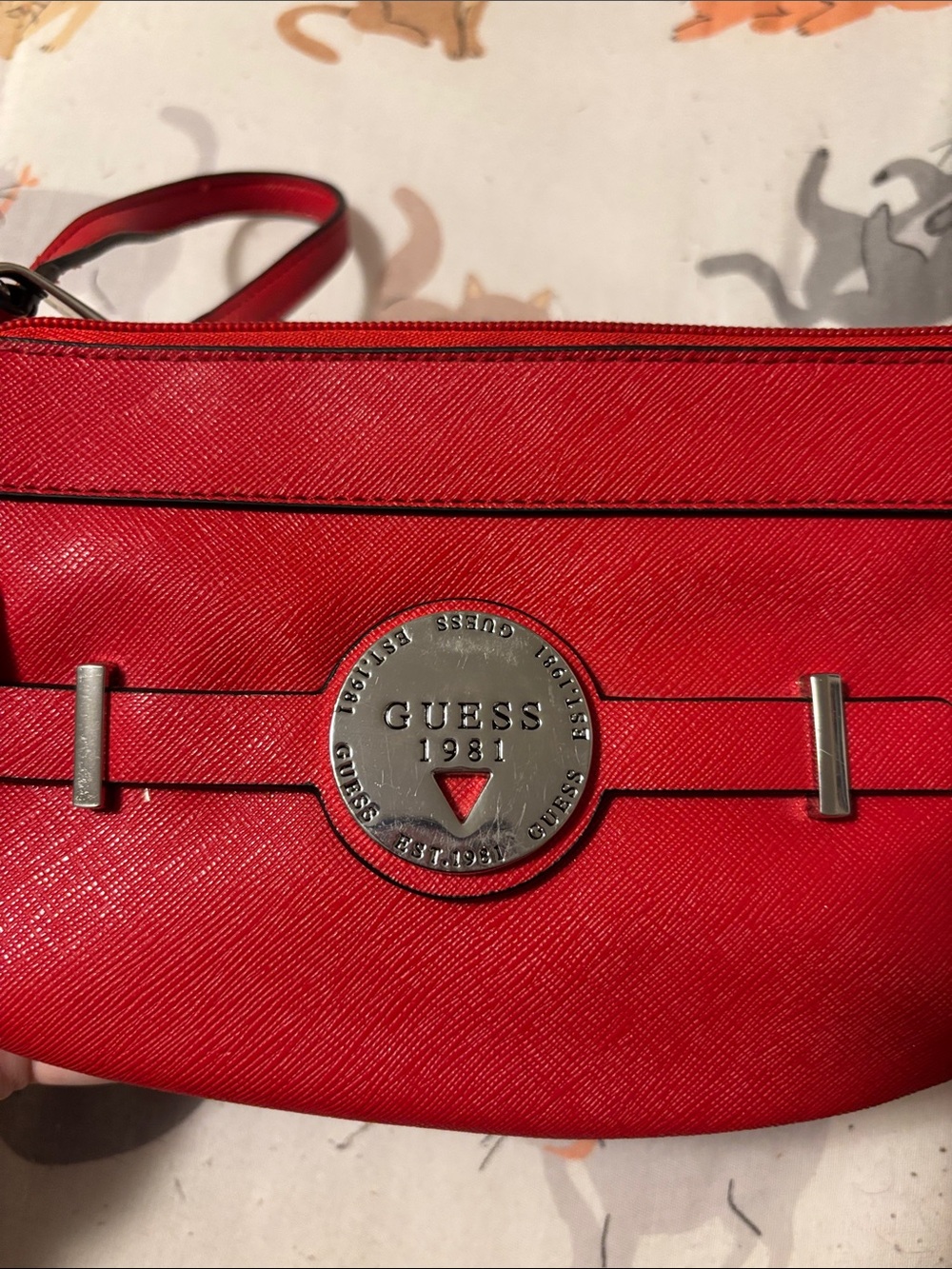 red guess wristlet - Picture 2 of 3